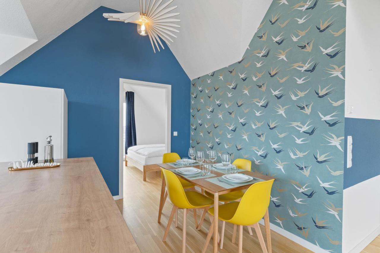 Design-Apartment - Kueche - Balkon - Tiefgarage 莱恩费尔登埃希特登 外观 照片