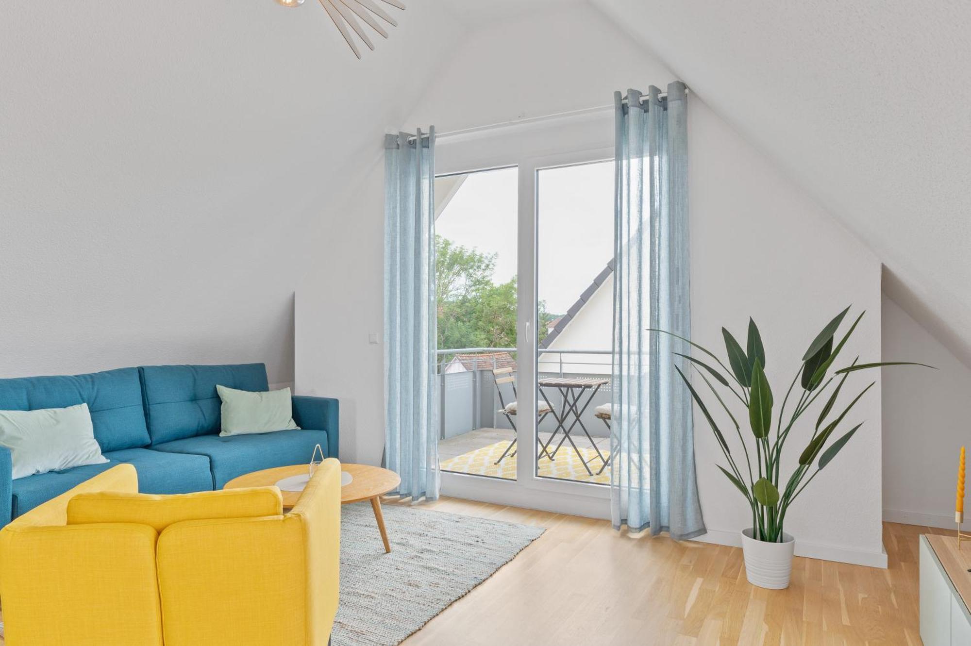 Design-Apartment - Kueche - Balkon - Tiefgarage 莱恩费尔登埃希特登 外观 照片