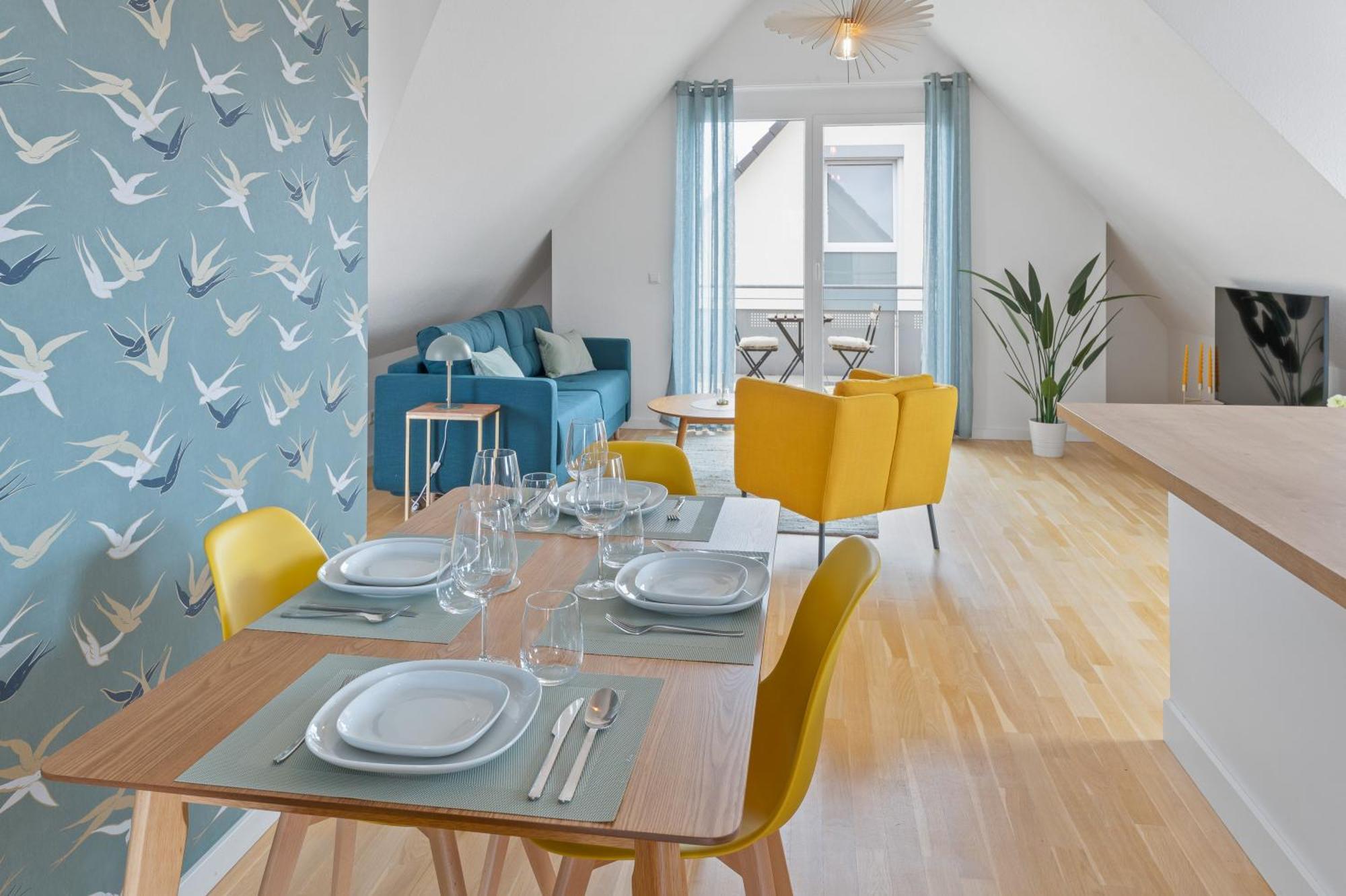 Design-Apartment - Kueche - Balkon - Tiefgarage 莱恩费尔登埃希特登 外观 照片